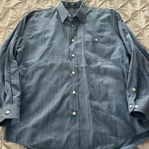 Orvis Twill Long-Sleeved Button-Down Shirt Mens Size XL